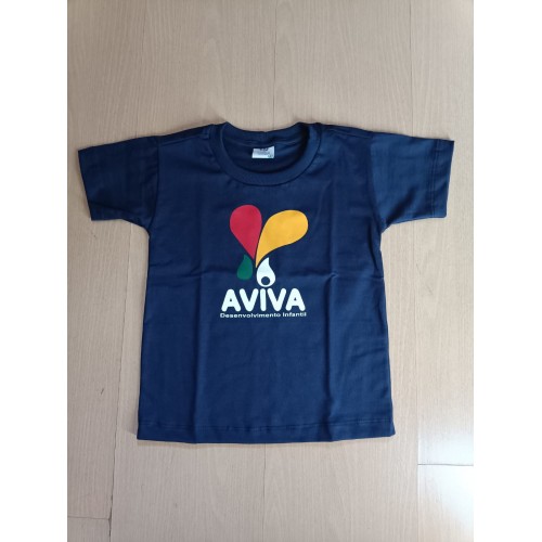 Camiseta Azul Manga Curta